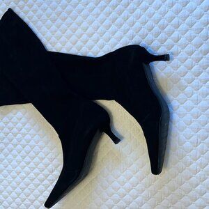 Stuart Weitzman Suede kitten Heel Boots 6.5 AA